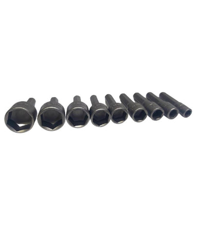 Set 9 Inserti Chiave Esagonale Per Avvitatore Chiave A Bussola Codolo Esagonale