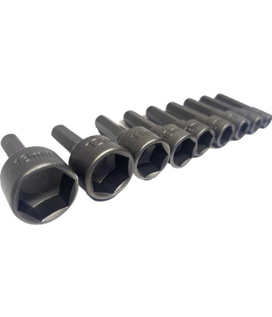 Set 9 Inserti Chiave Esagonale Per Avvitatore Chiave A Bussola Codolo Esagonale