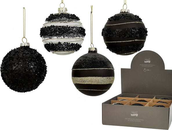 Set 9 palline per albero di Natale in vetro pendaglio decorato Casa e cucina/Decorazioni per interni/Addobbi e decorazioni per ricorrenze/Decorazioni natalizie/Addobbi e decorazioni/Palle e palline MagiediNatale.it - Altamura, Commerciovirtuoso.it