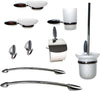 Set 9 Pezzi Accessori da Bagno Odissea Acciaio Cromato Casa e cucina/Bagno/Accessori per il bagno/Dosatori e porta accessori/Dosatori per sapone liquido Ogomondo - Martina Franca, Commerciovirtuoso.it