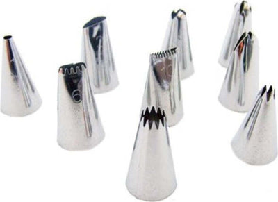 Set-9-Pezzi-Di-Beccucci-Per-Sac-A-Poche-Ricambio-Tasca-Pasticciere--Torte-Dolci