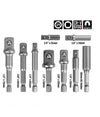 Set 9 Pz Adattatori Per Bussola 1/4 3/8 1/2 Per Avvitatore Trapano Sdy-96032