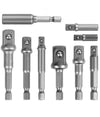 Set 9 Pz Adattatori Per Bussola 1/4 3/8 1/2 Per Avvitatore Trapano Sdy-96032