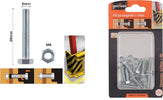 Set 9 Pz Vite Viti Per Esterno A Testa Esagonali 6 X 20mm Con Dadi Dado M6 90915 Fai da te/Ferramenta/Chiodi viti ed elementi di fissaggio/Kit di bulloni e dadi Trade Shop italia - Napoli, Commerciovirtuoso.it