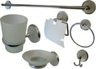 Set Accessori Bagno Cromati 6 Pz Arredo Design Bagno Kit Porta Rotolo Set Bagno Set da Bagno Trade Shop italia - Napoli, Commerciovirtuoso.it