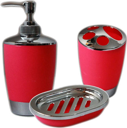SET ACCESSORI BAGNO PORTA SAPONETTA DISPENSER SAPONE LIQUIDO PORTA SPAZZOLINI  Trade Shop italia - Napoli, Commerciovirtuoso.it