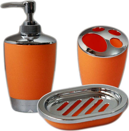 SET ACCESSORI BAGNO PORTA SAPONETTA DISPENSER SAPONE LIQUIDO PORTA SPAZZOLINI  Trade Shop italia - Napoli, Commerciovirtuoso.it