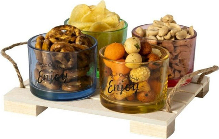 Set Aperitivo 5 Pz Antipastiera Ciotole In Vetro Colorate Apericena Finger Food Cucina > Accessori cucina Trade Shop italia - Napoli, Commerciovirtuoso.it