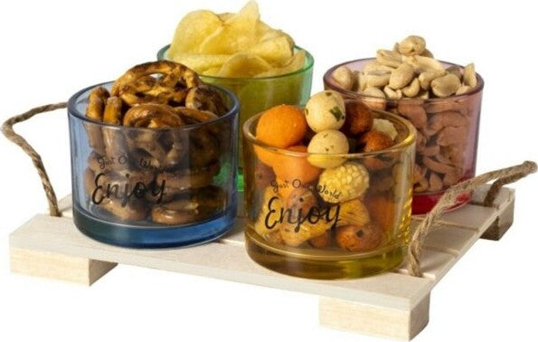 Set-Aperitivo-5-Pz-Antipastiera-Ciotole-In-Vetro-Colorate-Apericena-Finger-Food