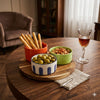 Set Aperitivo Evviva Stones 6287 con 3 Ciotole e Vassoio