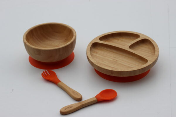Set Pappa In Vero Bambu' - Arancione