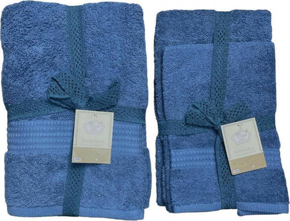 Set Asciugamani 1+1 E Telo Bagno Imperiale In Morbida Spugna Di Cotone Naturale 100% Offerti In Promozione Casa e cucina/Tessili per la casa/Biancheria da bagno/Asciugamani/Set di asciugamani Puleo Casa - Palermo, Commerciovirtuoso.it