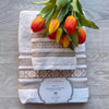 Set Asciugamani 1+1 Via Roma 60 Lino – Spugna di Cotone Jacquard 420 gr/m²
