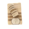 Set Asciugamani 1+1 Via Roma 60 Lino – Spugna di Cotone Jacquard 420 gr/m²