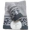 Set Asciugamani 1+1 Via Roma 60 Samba – Spugna di Cotone Jacquard 420 gr/m²
