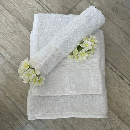Set asciugamani 3 pz Suprema Soft Spugna di Cotone