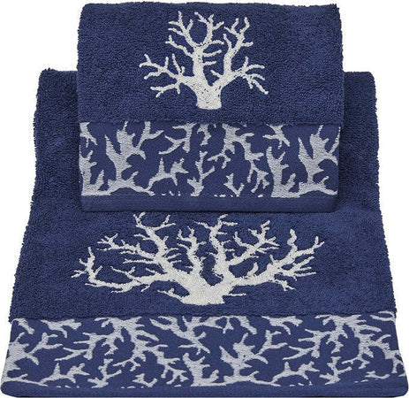Set-asciugamano-bagno-Vingi-Ricami-Coralli-viso-e-ospite