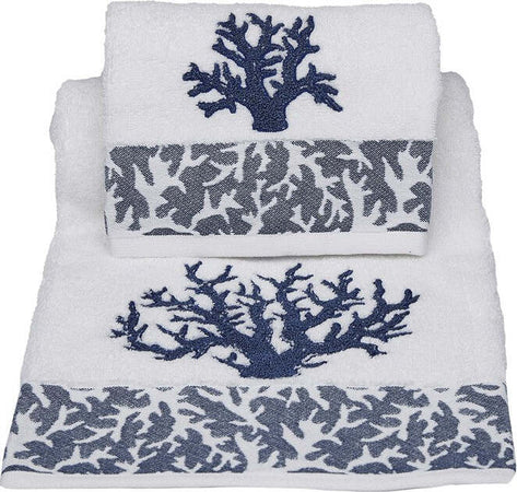 Set-asciugamano-bagno-Vingi-Ricami-Coralli-viso-e-ospite