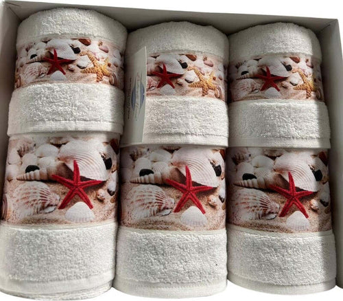 Set-asciugamano-bagno-viso-e-ospite-Botticelli-Home-Conchiglie