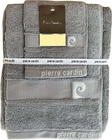 Set-asciugamano-bagno-viso-ospite-telo-Pierre-Cardin-Luxury
