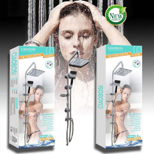 Set Bagno Colonna Doccia Saliscendi Cromato Rubinetto Soffione Doccetta Tx-8203 Fai da te/Attrezzature per cucine e bagni/Attrezzature per bagni/Docce e componenti doccia/Filtri supporti e soffioni doccia/Docce fisse Trade Shop italia - Napoli, Commerciovirtuoso.it