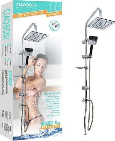 Set Bagno Colonna Doccia Saliscendi Cromato Rubinetto Soffione Doccetta Tx-8203 Fai da te/Attrezzature per cucine e bagni/Attrezzature per bagni/Docce e componenti doccia/Filtri supporti e soffioni doccia/Docce fisse Trade Shop italia - Napoli, Commerciovirtuoso.it
