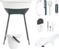 Set Bagno e Cura LUMA Bianco e Base Nera con Secchio Prima infanzia/Igiene e benessere/Set di igiene e benessere La Casa Del Bebè - Napoli, Commerciovirtuoso.it