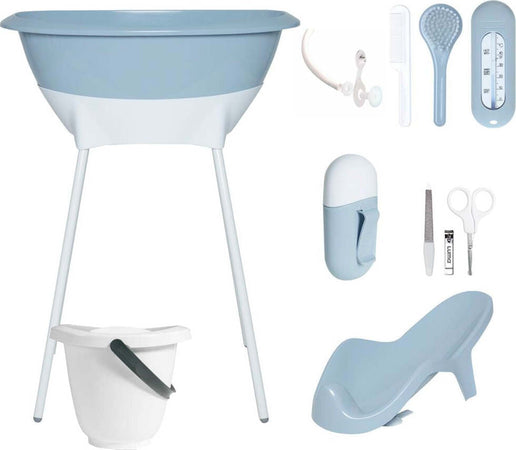 Set Bagno Luma bianco e Celestial Blu con Secchio Prima infanzia/Igiene e benessere/Set di igiene e benessere La Casa Del Bebè - Napoli, Commerciovirtuoso.it