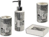 SET BAGNO NERO IN CERAMICA DISPENSER SAPONE PORTA SAPONETTA BICCHIERE SPAZZOLINI  Trade Shop italia - Napoli, Commerciovirtuoso.it