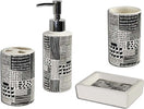 SET BAGNO NERO IN CERAMICA DISPENSER SAPONE PORTA SAPONETTA BICCHIERE SPAZZOLINI  Trade Shop italia - Napoli, Commerciovirtuoso.it