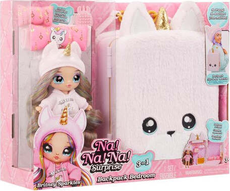 Set-bambola-Mga-592358-NA!NA!NA!-SURPRISE-Backpack-3-in-1-Bedroom-Unic