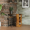 Set-Bancone-Bar-con-2-Sgabelli-Alti-Stile-Industriale-con-Mensole,-Marrone-Rustico-YT9835-489YT9