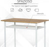 Set-Bancone-Bar-e-2-Sgabelli-Alti-in-Legno-Stile-Nordico-con-Mensola-e-Poggiapiedi,-Bianco-HY6835-297WTHY6