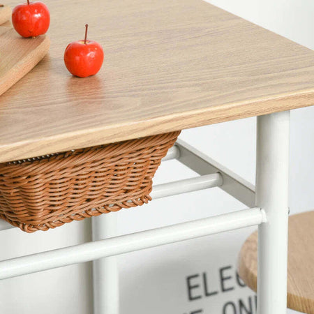 Set-Bancone-Bar-e-2-Sgabelli-Alti-in-Legno-Stile-Nordico-con-Mensola-e-Poggiapiedi,-Bianco-HY6835-297WTHY6