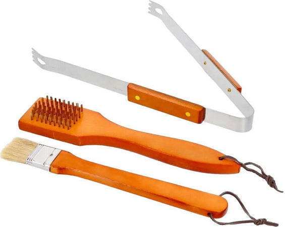 Set Barbecue 18 Pezzi Con Valigetta Bbq Grill Acciaio Inox Manico Legno 6498010 Casa e cucina/Elettrodomestici per la cucina/Piastre e griglie elettriche/Piastre Trade Shop italia - Napoli, Commerciovirtuoso.it