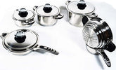 Set Batteria Di Pentole Da 12 Pezzi Padelle In Acciaio Inox Cucina Schuster Cucina > Pentole e Padelle Trade Shop italia - Napoli, Commerciovirtuoso.it