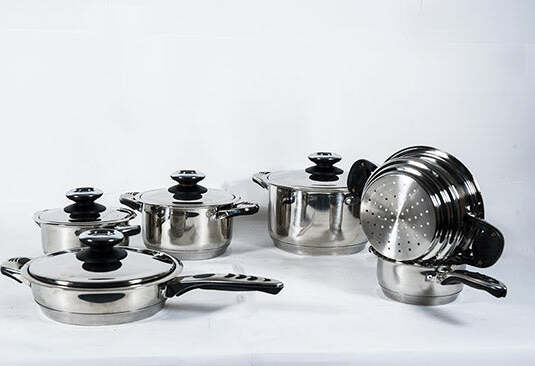Set Batteria Di Pentole Da 12 Pezzi Padelle In Acciaio Inox Cucina Schuster Cucina > Pentole e Padelle Trade Shop italia - Napoli, Commerciovirtuoso.it