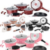 Set-Batteria-Pentole-14-Pezzi-Rivestimento-in-Pietra-Antiaderente-Royalty-Line