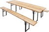 Set birreria in legno impregnato, tavolo e panche pieghevoli piedi in metallo, per sagre e festa della birra Giardino e giardinaggio/Arredamento da giardino e accessori/Set di mobili Decor Space - Altamura, Commerciovirtuoso.it