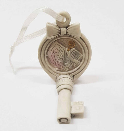 12 BOMBONIERE CHIAVE FIOCCO GANCIO CRESIMA SACRAMENTO MITRIA CERAMICA APPENDINO Casa e cucina/Hobby creativi/Materiali per hobby creativi/Forniture per feste/Bomboniere Trade Shop italia - Napoli, Commerciovirtuoso.it