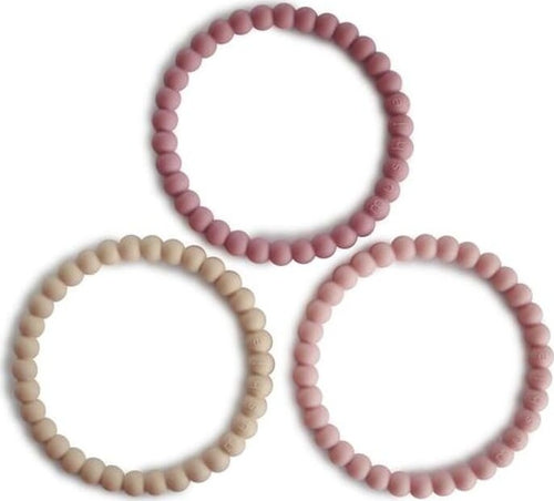 Set Braccialetti Massaggiagengive Mushie Rosa Prima infanzia/Succhietti e massaggiagengive/Succhietti La Casa Del Bebè - Napoli, Commerciovirtuoso.it