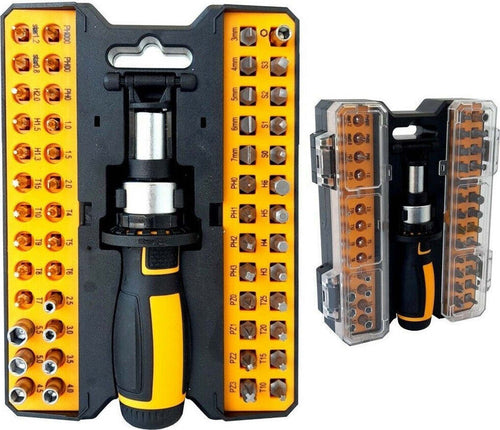 Set Cacciavite Con Cricchetto 53 Pezzi Inserti Ph Torx Taglio Croce Casa, arredamento e bricolage > Bricolage e fai da te > Utensili Manuali > Cacciaviti Trade Shop italia - Napoli, Commerciovirtuoso.it