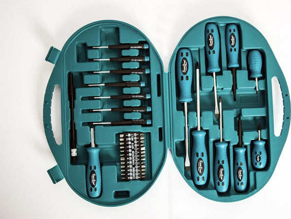 SET CACCIAVITI E PUNTE KIT 42 PEZZI CHROME VANADIUM CON CACCIAVITE DI PRECISIONE Fai da te/Utensili elettrici e a mano/Utensili a mano/Cacciaviti/Set cacciaviti Trade Shop italia - Napoli, Commerciovirtuoso.it