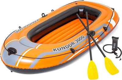 Set Canotto Gommone Kondor 3000 232x115x36cm Con Remi 124 Cm Pompa Manuale 61102 Giochi e giocattoli/Sport e giochi all'aperto/Giochi aquatici e piscine per bambini/Canotti e gonfiabili galleggianti Trade Shop italia - Napoli, Commerciovirtuoso.it