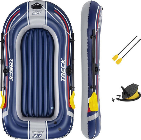 Set Canotto Gonfiabile Gommone Treck X1 228x121x36cm Con Remi Pompa Pedale 61083 Giochi e giocattoli/Sport e giochi all'aperto/Giochi aquatici e piscine per bambini/Canotti e gonfiabili galleggianti Trade Shop italia - Napoli, Commerciovirtuoso.it