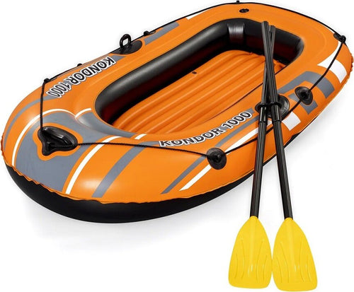 Set Canotto Kondor 1000 Con Remi Gommone Gonfiabile 155x93cm Per 1 Persona 61078 Giochi e giocattoli/Sport e giochi all'aperto/Giochi aquatici e piscine per bambini/Canotti e gonfiabili galleggianti Trade Shop italia - Napoli, Commerciovirtuoso.it