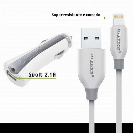 Set-Caricatore-Caricabatterie-Ricarica-Auto-Cavo-Dati-Lightning-1mt-Ma-ip02-Maxtech