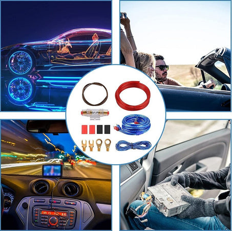 Set Cavi Per Amplificatori Auto 8ga Cablaggio Amplificatore Subwoofer Audio Amp Elettronica/Elettronica per veicoli/Elettronica per auto/Sistemi audio/Autoradio Trade Shop italia - Napoli, Commerciovirtuoso.it