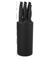 Set Ceppo 5 Pezzi Coltelli Coltello Nero Design Elegante Utensili Da Cucina