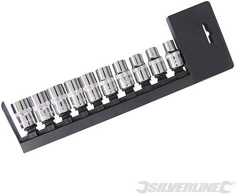 Set chiave Silverline a bussola 1/2 10 pezzi acciaio cromo da 10 a 19 mm Prezzo
